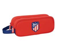 Safta ATLÉTICO DE Madrid Doppelmäppchen für Kinder, ideal für Kinder im Schulalter, bequem und vielseitig, Qualität und Widerstandsfähigkeit, 21 x 6 x 8 cm, Rot/Blau, Rot/Blau, Estándar, Lässig