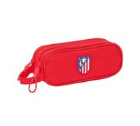 Safta ATLÉTICO DE Madrid Doppelmäppchen für Kinder, ideal für Kinder im Schulalter, bequem und vielseitig, Qualität und Widerstandsfähigkeit, 21 x 6 x 8 cm, Rot, rot, Estándar, Lässig