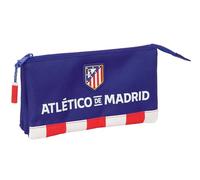safta ATLÉTICO DE Madrid Federmäppchen für Kinder, ideal für Kinder im Schulalter, bequem und vielseitig, Qualität und Widerstandsfähigkeit, 22 x 3 x 12 cm, Rot/Blau/Weiß, M, Casual