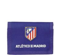 safta ATLÉTICO DE Madrid Geldbörse mit Kopfteil, Brieftasche, Geldbörse, bequem und vielseitig, Qualität und Widerstandsfähigkeit, 12,5 x 9,5 cm, Rot/Blau/Weiß, M, Casual