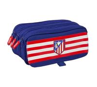 ATLÉTICO DE Madrid Großes Federmäppchen für Kinder, ideal für Kinder im Schulalter, bequem und vielseitig, Qualität und Widerstandsfähigkeit, 21,5 x 8 x 10 cm