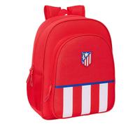 Safta ATLÉTICO DE MADRID Schulrucksack für Kinder, anpassbar an den Kinderwagen, ideal für Kinder im Schulalter, bequem und vielseitig, Qualität und Widerstandsfähigkeit, 32 x 12 x 38 cm, Rot, rot,