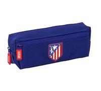 ATLÉTICO DE MADRID - Kleines Federmäppchen für Kinder, ideal für Kinder im Schulalter, bequem und vielseitig, Qualität und Widerstandsfähigkeit, 22 x 6 x 8,5 cm