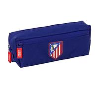 ATLÉTICO DE MADRID - Kleines Federmäppchen für Kinder, ideal für Kinder im Schulalter, bequem und vielseitig, Qualität und Widerstandsfähigkeit, 22 x 6 x 8,5 cm