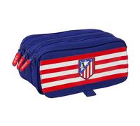 ATLÉTICO DE Madrid Großes Federmäppchen für Kinder, ideal für Kinder im Schulalter, bequem und vielseitig, Qualität und Widerstandsfähigkeit, 21,5 x 8 x 10 cm