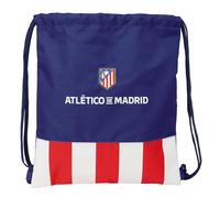 Safta ATLÉTICO DE MADRID Rucksack, flach, groß, ideal für Kinder verschiedener Altersgruppen, bequem und vielseitig, Qualität und Widerstandsfähigkeit, 35 x 40 cm, Rot/Blau/Weiß, M, Casual
