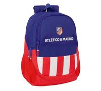 safta ATLÉTICO DE MADRID Schulrucksack für Kinder, ideal für Kinder verschiedener Altersgruppen, bequem und vielseitig, Qualität und Widerstandsfähigkeit, 32 x 16 x 44 cm, Rot/Blau/Weiß, M, Casual