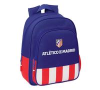 safta ATLÉTICO DE MADRID Schulrucksack für Kinder, ideal für Kinder verschiedener Altersgruppen, bequem und vielseitig, Qualität und Widerstandsfähigkeit, 27 x 10 x 33 cm, Rot/Blau/Weiß, M, Casual