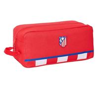 Safta ATLÉTICO DE Madrid - Mittelgroßer Schuhschrank, multifunktional, für Sport, außerschulisch, Fußball, bequem und vielseitig, 34 x 18 x 15 cm, Rot, rot, Estándar, Lässig
