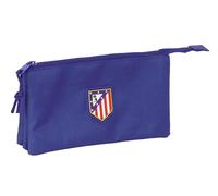 safta Atlético de Madrid Teen Federmäppchen für Kinder, ideal für Kinder im Schulalter, bequem und vielseitig, Qualität und Widerstandsfähigkeit, 22 x 3 x 12 cm, dunkelblau, M, Lässig
