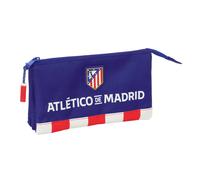 Safta Federmäppchen Atlético de Madrid – 22×3×12 cm, Rot/Blau/Weiß, M, ideal für Schulkinder