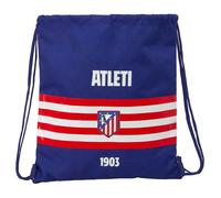 ATLÉTICO DE MADRID Rucksack, flach, groß, ideal für Kinder verschiedener Altersgruppen, bequem und vielseitig, Qualität und Widerstandsfähigkeit, 35 x 40 cm