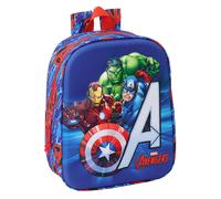 Safta Kinderrucksack Avengers 3D - wagenanpassbar, pflegeleicht, bequem, 22 x 10 x 27 cm