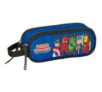 safta Avengers Doppelmäppchen für Kinder, ideal für Kinder im Schulalter, bequem und vielseitig, Qualität und Widerstandsfähigkeit, 21 x 6 x 8 cm