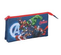 safta Avengers Federmäppchen für Kinder, ideal für Kinder im Schulalter, bequem und vielseitig, Qualität und Widerstandsfähigkeit, 22 x 3 x 12 cm