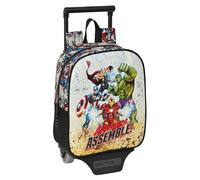 Safta Avengers Forever Kinderrucksack mit Wagen, ideal für Kinder verschiedener Altersgruppen, bequem und vielseitig, Qualität und Widerstandsfähigkeit, 22 x 10 x 27 cm, Mehrfarbig, bunt, Estándar,