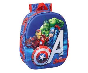 safta AVENGERS Schulrucksack 3D, 3D-Design, anpassbar an den Einkaufswagen, ideal für Kinder unterschiedlichen Alters, bequem und vielseitig, Qualität und Widerstandsfähigkeit, 27 x 10 x 33 cm