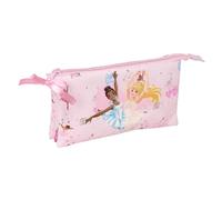 BARBIE BALLET Federmäppchen für Kinder, ideal für Kinder im Schulalter, bequem und vielseitig, Qualität und Widerstandsfähigkeit, 22 x 3 x 12 cm