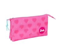 Safta Federmäppchen Barbie Corazones – 22 x 3 x 12 cm, Rosa, für Schulkinder, M, Casual