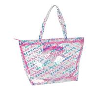 Safta Einkaufstasche für Damen BARBIE LOGOMANIA - 54x17x35 cm, bequem & vielseitig - Altrosa/Pink