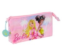 Safta Barbie Painterly Federmäppchen für Kinder, ideal für Kinder im Schulalter, bequem und vielseitig, Qualität und Widerstandsfähigkeit, 22 x 3 x 12 cm, Rosa/Himmelblau, M, Casual
