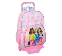 Safta Barbie Painterly Großer Schulrucksack mit Trolley, Kinderrucksack, anpassbar an Kinderwagen, ideal für Kinder im Schulalter, bequem und vielseitig, Qualität und Widerstandsfähigkeit, 33 x 15 x