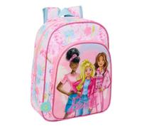 Safta Barbie Painterly Schulrucksack für Kinder, Kinderrucksack, anpassbar an Kinderwagen, ideal für Kinder im Schulalter, bequem und vielseitig, Qualität und Widerstandsfähigkeit, 26 x 11 x 34 cm,