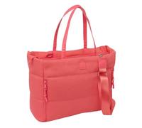 safta | Basic Marsala Laptoptasche für 14,1-Zoll-Laptops, gepolstertes Fach mit Reißverschluss, 2 Vordertaschen, Innentasche, abnehmbarer, verstellbarer Schultergurt, Maße 40 x 17 x 31 cm