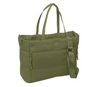 safta | Basic Schultasche, grün, gepolstertes Fach für 14,1-Zoll-Laptops, großer Reißverschluss, Innentasche und 2 Vordertaschen, abnehmbarer Schultergurt, Maße: 40 x 17 x 31 cm