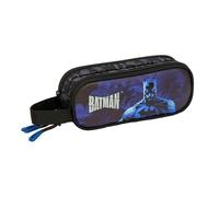 safta Batman Doppelmäppchen für Kinder, ideal für Kinder im Schulalter, bequem und vielseitig, Qualität und Widerstandsfähigkeit, 21 x 6 x 8 cm