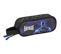 safta Batman Doppelmäppchen für Kinder, ideal für Kinder im Schulalter, bequem und vielseitig, Qualität und Widerstandsfähigkeit, 21 x 6 x 8 cm