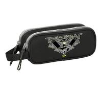 Safta Batman Game Over Doppelmäppchen für Kinder, ideal für Kinder im Schulalter, bequem und vielseitig, Qualität und Widerstandsfähigkeit, 21 x 6 x 8 cm, Schwarz, M, Casual