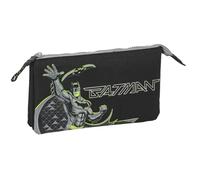 Safta Batman Game Over Federmäppchen, für Kinder, ideal für Kinder im Schulalter, bequem und vielseitig, Qualität und Widerstandsfähigkeit, 22 x 3 x 12 cm, Schwarz, M, Casual