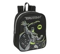 Safta Batman Game Over Kinderrucksack, Kinderrucksack, Schulrucksack, anpassbar an Kinderwagen, ideal für Kindergärten, bequem und vielseitig, Qualität und Widerstandsfähigkeit, 22 x 10 x 27 cm,