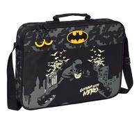 safta - Batman Hero Extra-Schultasche 38 x 28 x 6 cm, Mehrfarbig (612269385)