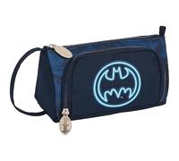 Safta Batman Legendary Federmäppchen mit ausklappbarer Tasche, gefülltes Federmäppchen für Kinder, ideal für Kinder im Schulalter, vielseitig, Qualität und Widerstandsfähigkeit, 20 x 8,5 x 11 cm,