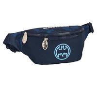 Safta Batman Legendary Bauchtasche mit Außentasche, ideal für Jugendliche und Kinder unterschiedlichen Alters, bequem und vielseitig, Qualität und Widerstandsfähigkeit, 23 x 9 x 12 cm, Marineblau,