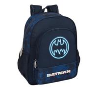 Safta Batman Legendary Schulrucksack für Kinder, anpassbar an den Wagen, ideal für Kinder im Schulalter, bequem und vielseitig, Qualität und Widerstandsfähigkeit, 32 x 12 x 38 cm, Marineblau,