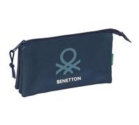 safta Benetton Basics - Dreifachmäppchen, Federmäppchen für Kinder, ideal für Kinder im Schulalter, bequem und vielseitig, Qualität und Widerstandsfähigkeit, 22 x 3 x 12 cm