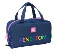 Safta Benetton Damero - Rechteckige Kulturtasche mit Griff, Kinder-Kulturbeutel, anpassbar an den Wagen, ideal für Kinder von 5 bis 14 Jahren, bequem und vielseitig, Qualität und Widerstandsfähigkeit,