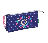 safta Benetton Drop Federmäppchen für Kinder, ideal für Kinder im Schulalter, bequem und vielseitig, Qualität und Widerstandsfähigkeit, 22 x 3 x 12 cm