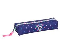safta Benetton Drop - Rechteckiges Federmäppchen für Kinder, ideal für Kinder im Schulalter, bequem und vielseitig, Qualität und Widerstandsfähigkeit, 22 x 7 x 40 cm