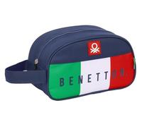Safta BENETTON FLAG Kulturtasche für Kinder, mittelgroß, mit Griff, Kinder-Kulturbeutel, anpassbar an den Wagen, einfache Reinigung, bequem und vielseitig, Qualität und Widerstandsfähigkeit, 26 x 12 x