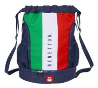 safta BENETTON FLAG Rucksack, ideal für Kinder verschiedener Altersgruppen, bequem und vielseitig, Qualität und Widerstandsfähigkeit, 34 x 15 x 43 cm, marineblau, M, Casual