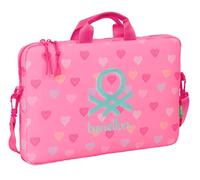 Safta Benetton 15.6´´ 4l 40x27x4 Cm Laptop Bag Rosa Kinder