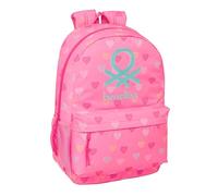 Safta Benetton 19l 30x46x14 Cm Backpack Rosa Kinder