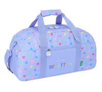 Safta Benetton Lila - Sporttasche, Rucksack, ideal für Kinder verschiedener Altersgruppen, bequem und vielseitig, Qualität und Widerstandsfähigkeit, 50 x 26 x 20 cm, Lila, M, Lässig