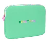 Safta BENETTON MINT Laptoptasche 39,6 cm (15,6 Zoll), Rucksack, ideal für Kinder verschiedener Altersgruppen, bequem und vielseitig, Qualität und Widerstandsfähigkeit, 39,5 x 3,5 x 27,5 cm, Mintgrün,