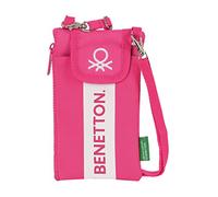 Safta BENETTON Raspberry - Handytasche, Standardgeldbörse für Handy, bequem und vielseitig, Qualität und Widerstandsfähigkeit, 19 x 10 cm, Fuchsia