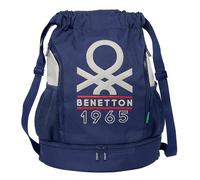 Safta Benetton Varsity M197 Uni-Kinderrucksack, ideal für Kinder mit unterschiedlichen Altern, komfortabel und vielseitig, Qualität und Widerstandsfähigkeit, 34 x 15 x 43 cm, Marineblau/Grau (1